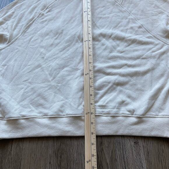 Prana Cozy Up Pullover Women's M Canvas Heather 1/4 Zip Sweater Tencel Hemp - Picture 9 of 10